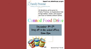 iLEAD Agua Dulce canned food drive